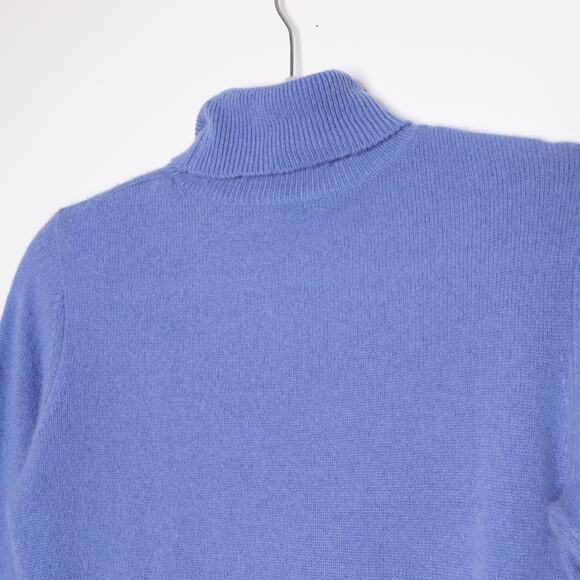 ATM Anthony Thomas Melillo Cashmere Turtleneck Sweater English Blue Women's S - Picture 8 of 13